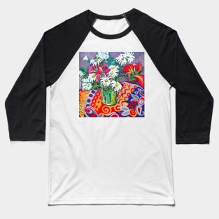 Daisy Still Life Baseball T-Shirt